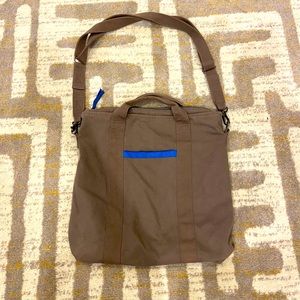 Armani Exchange canvas messenger bag